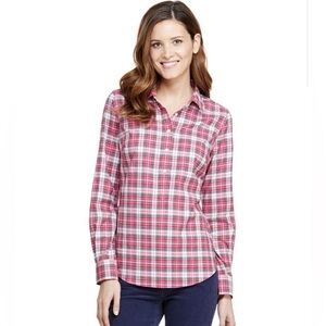 New Vineyard Vines Plaid Popover shirt